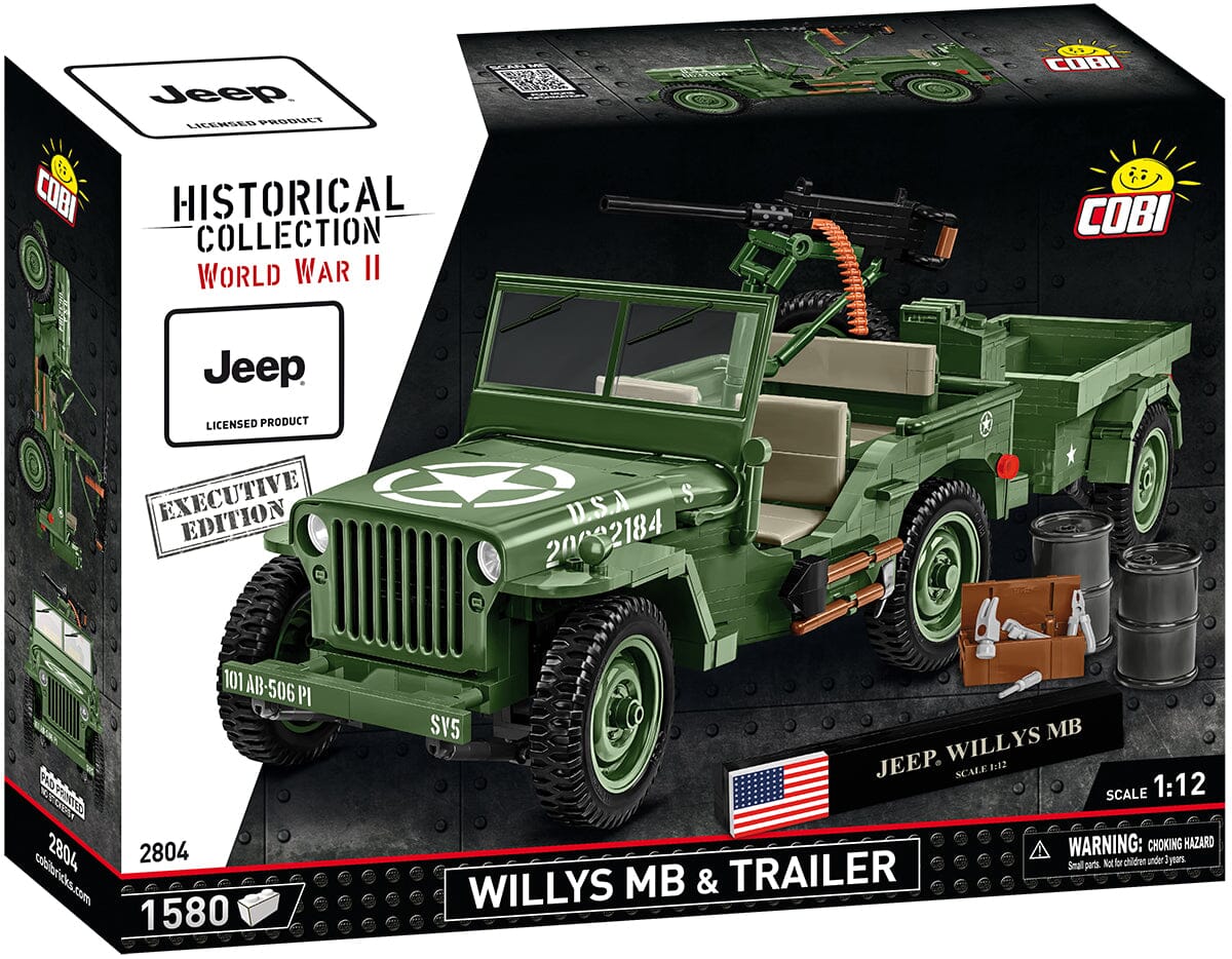 Willys MB COBI brick Jeep model - Executive Edition