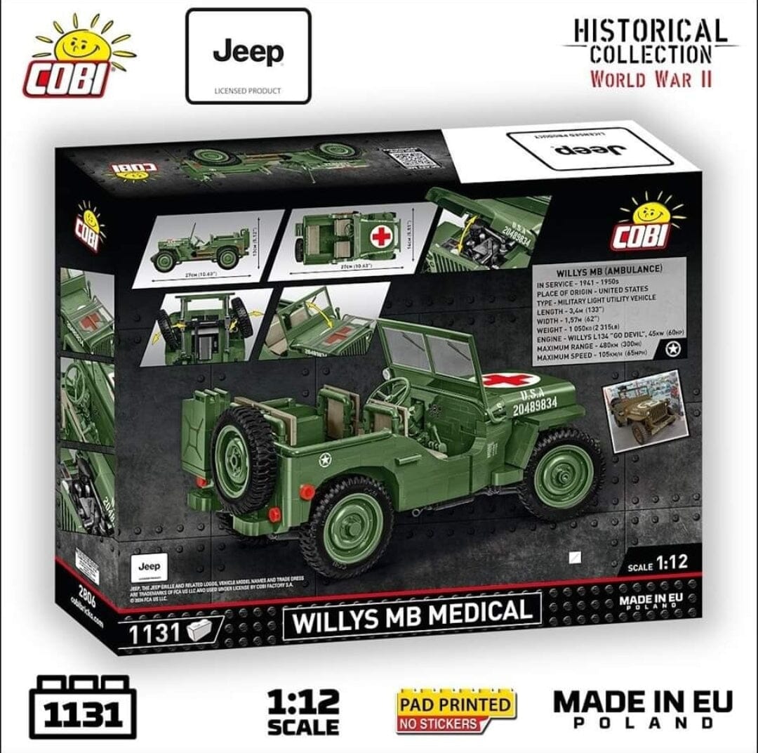Willys MB Medical COBI 2806 1131 brick Jeep model