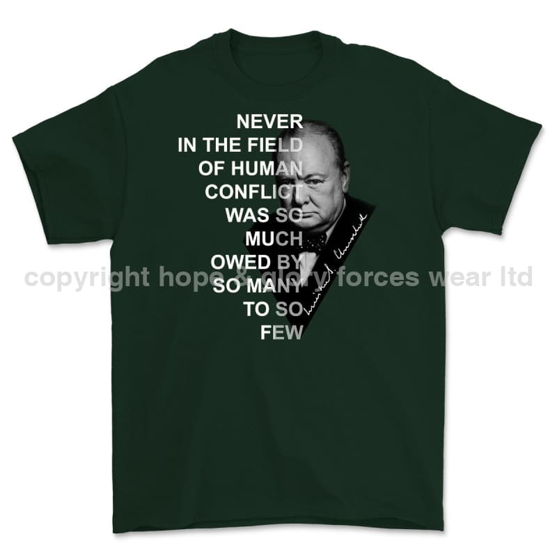 Winston Churchill 'So Much Owed' Printed T-Shirt