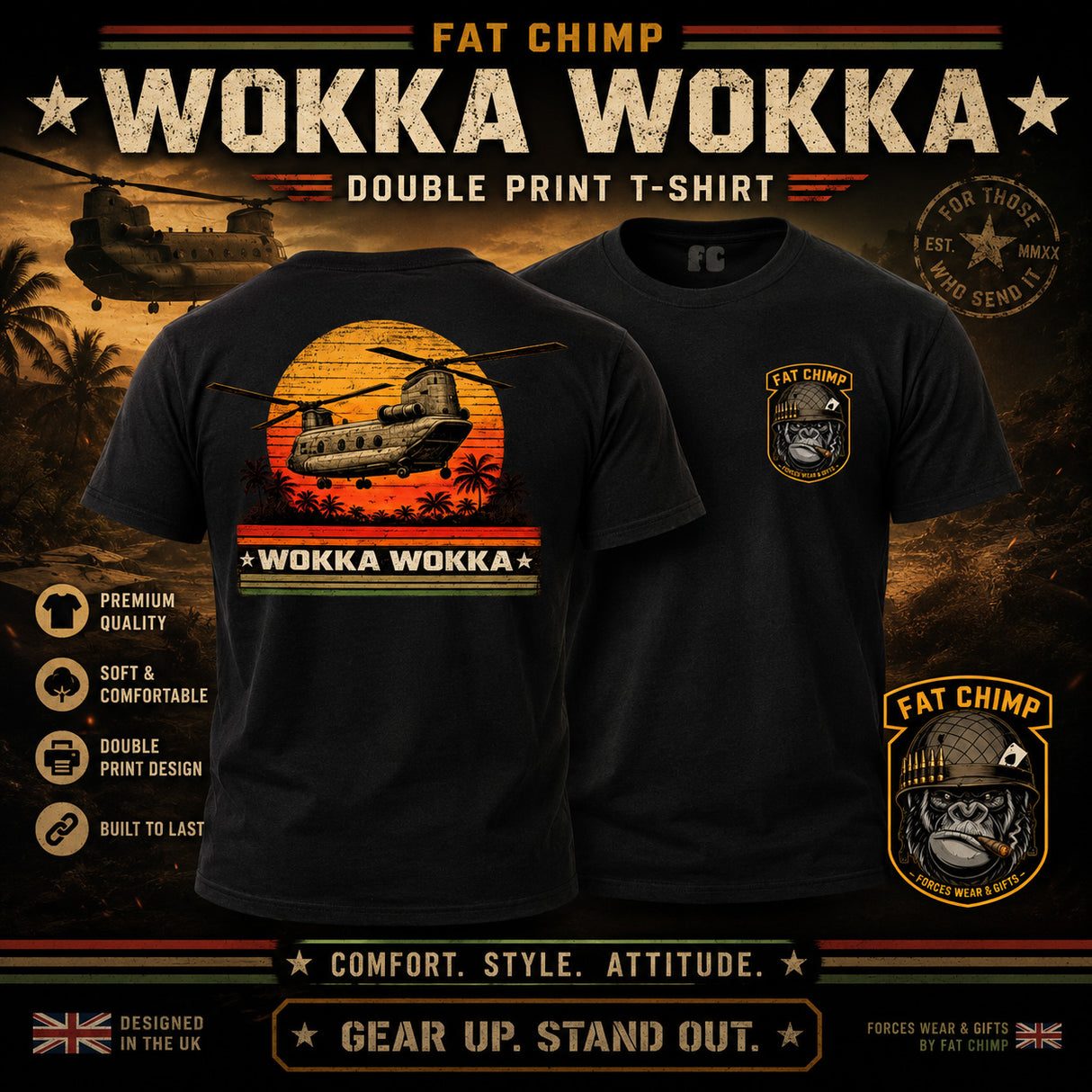 WOKKA WOKKA Double Print T-Shirt