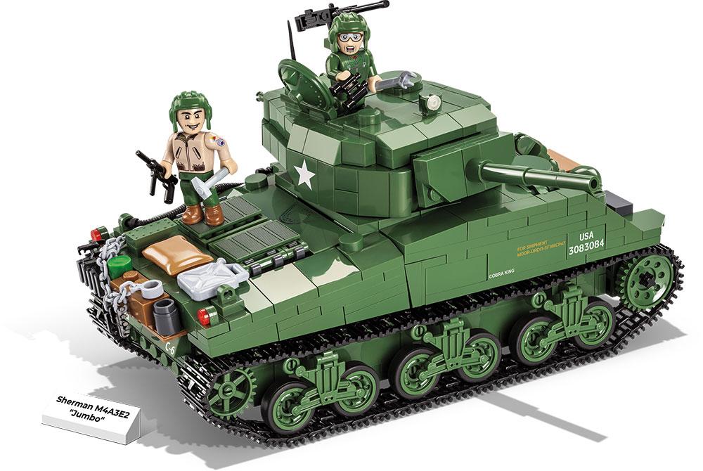 WWII Sherman M4A3E2 'Jumbo' - COBI 2550 - 720 bricks
