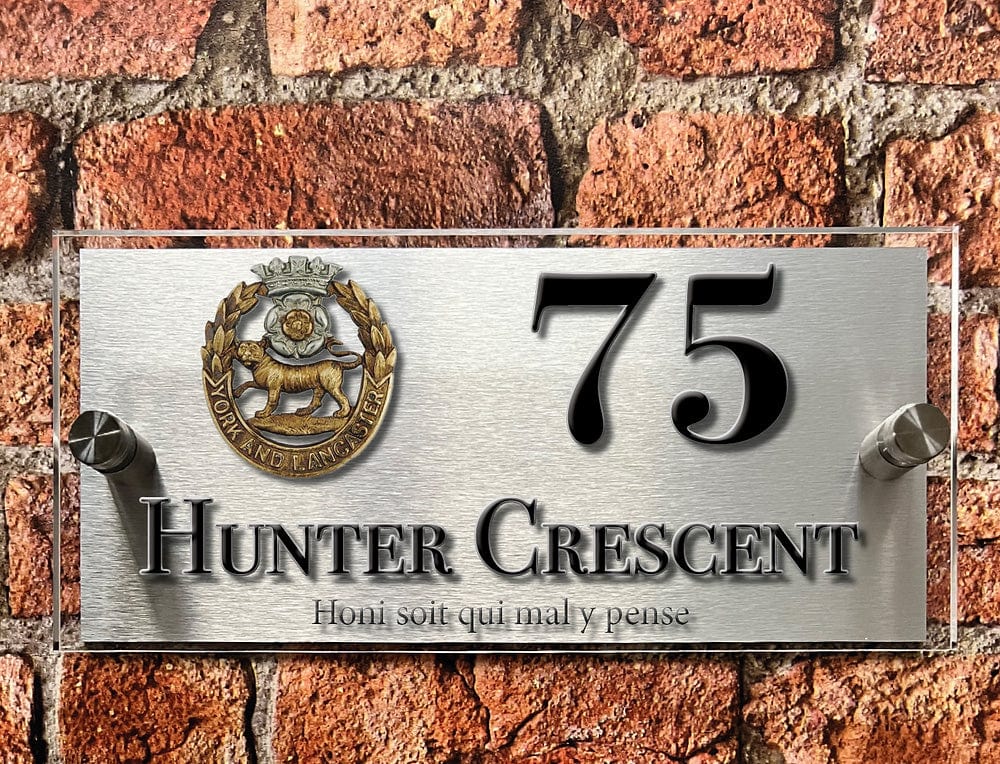 British Armed Forces Units House Sign - Choose Unit Logo