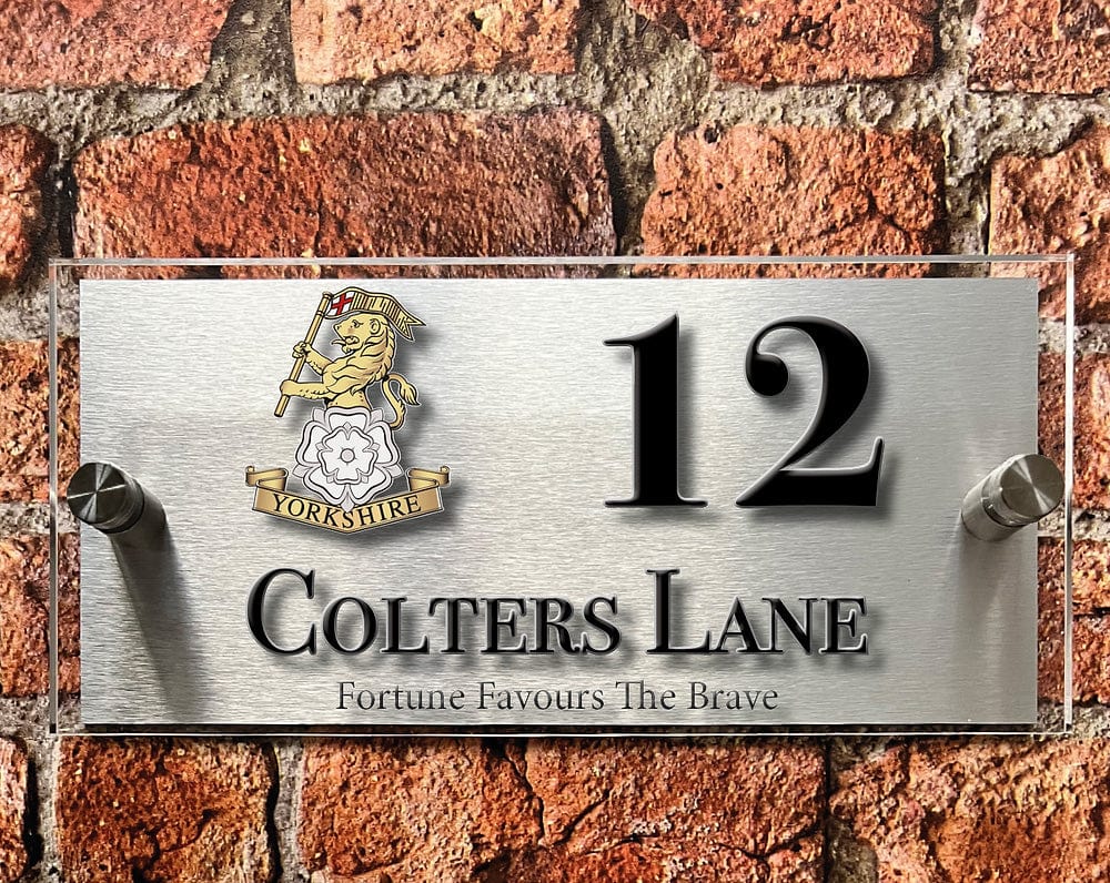 British Armed Forces Units House Sign - Choose Unit Logo