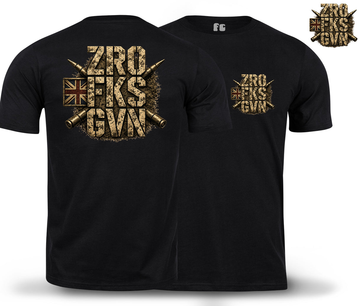 ZRO FKS GVN Double Print T-Shirt