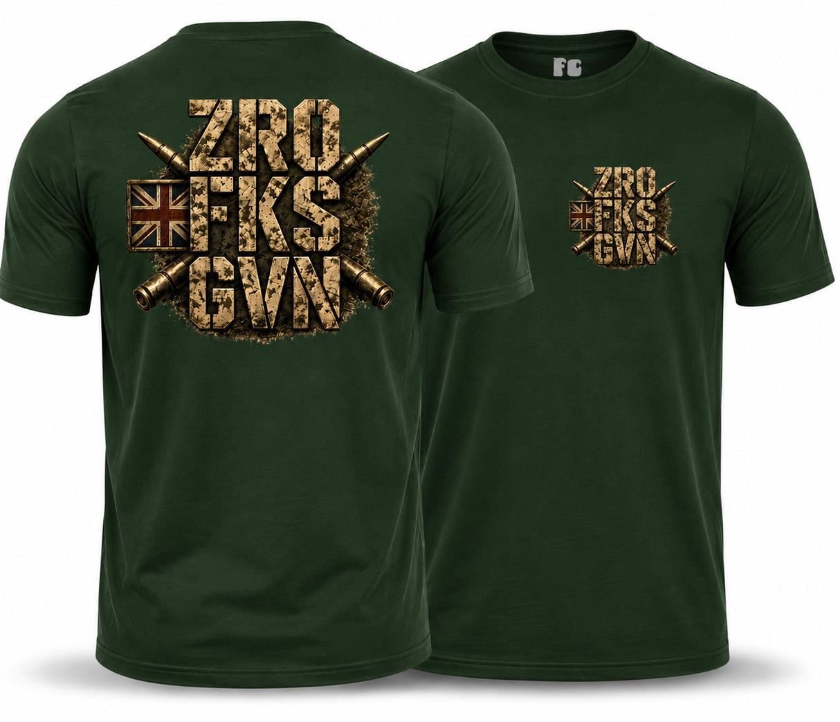 ZRO FKS GVN Double Print T-Shirt
