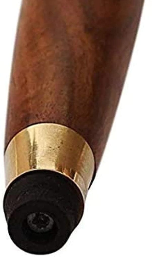 BRASS AND ROSEWOOD WALKING STICK