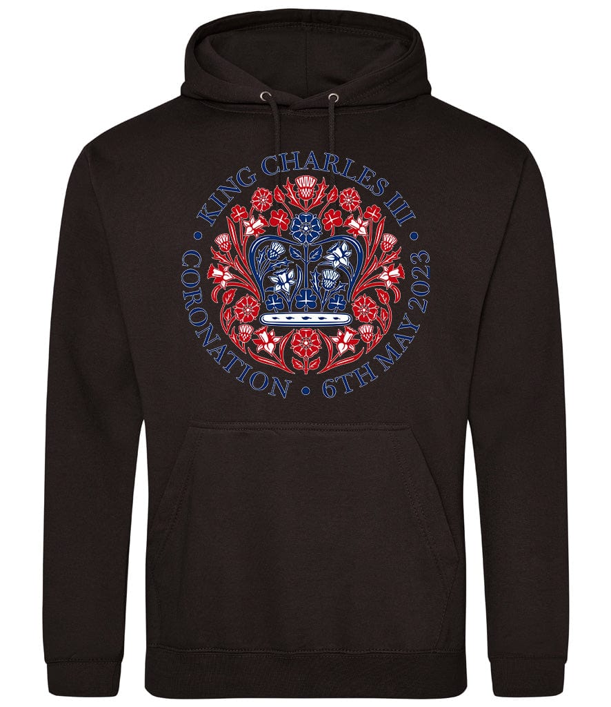 King Charles III Official Coronation Front Printed Unisex Hoodie