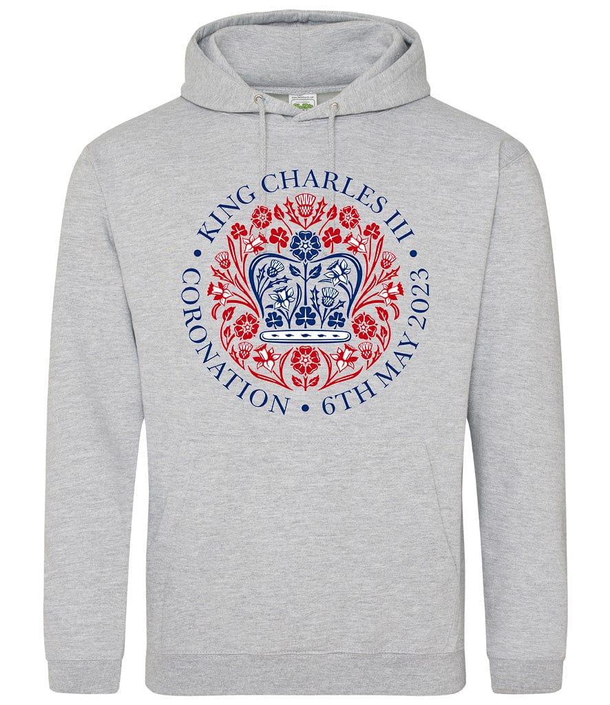 King Charles III Official Coronation Front Printed Unisex Hoodie