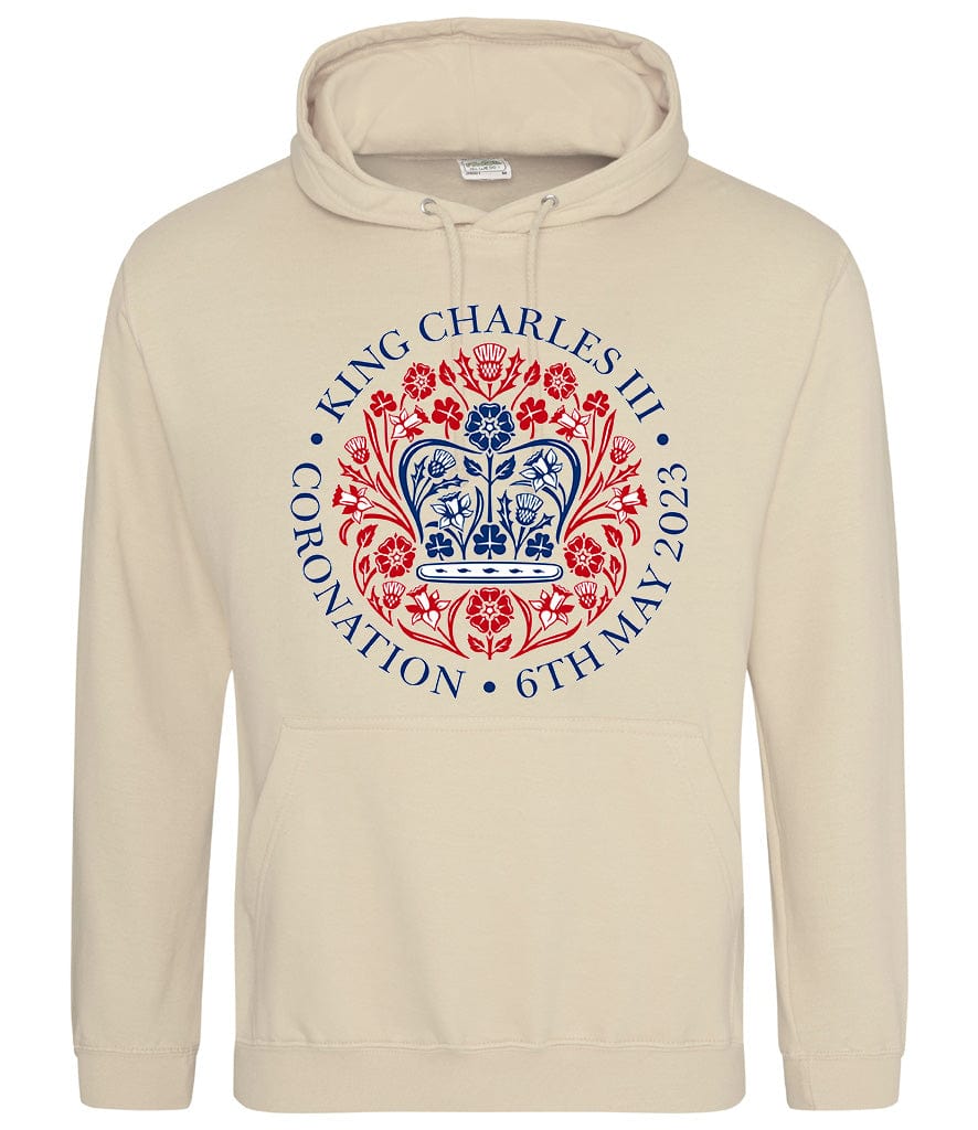 King Charles III Official Coronation Front Printed Unisex Hoodie