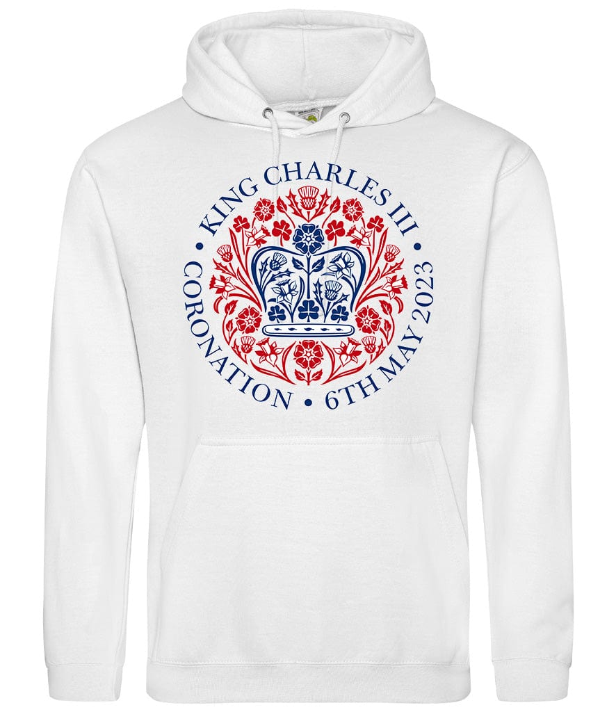 King Charles III Official Coronation Front Printed Unisex Hoodie