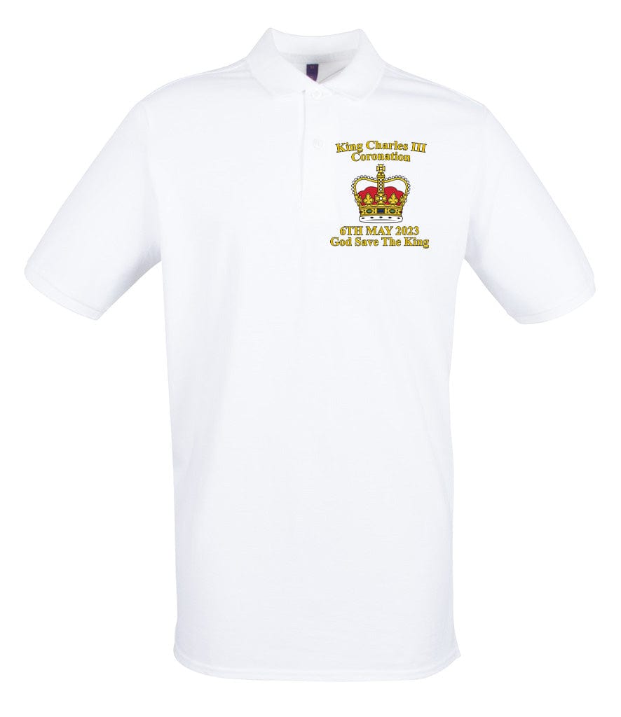 KING CHARLES III CORONATION Special Edition Embroidered Polo Shirt