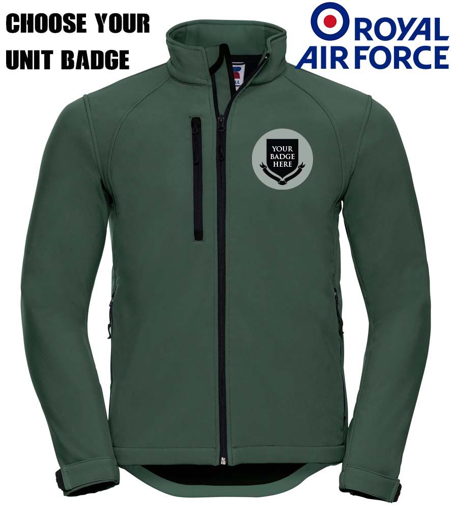ROYAL AIR FORCE UNITS Embroidered 3 Layer Softshell Jacket