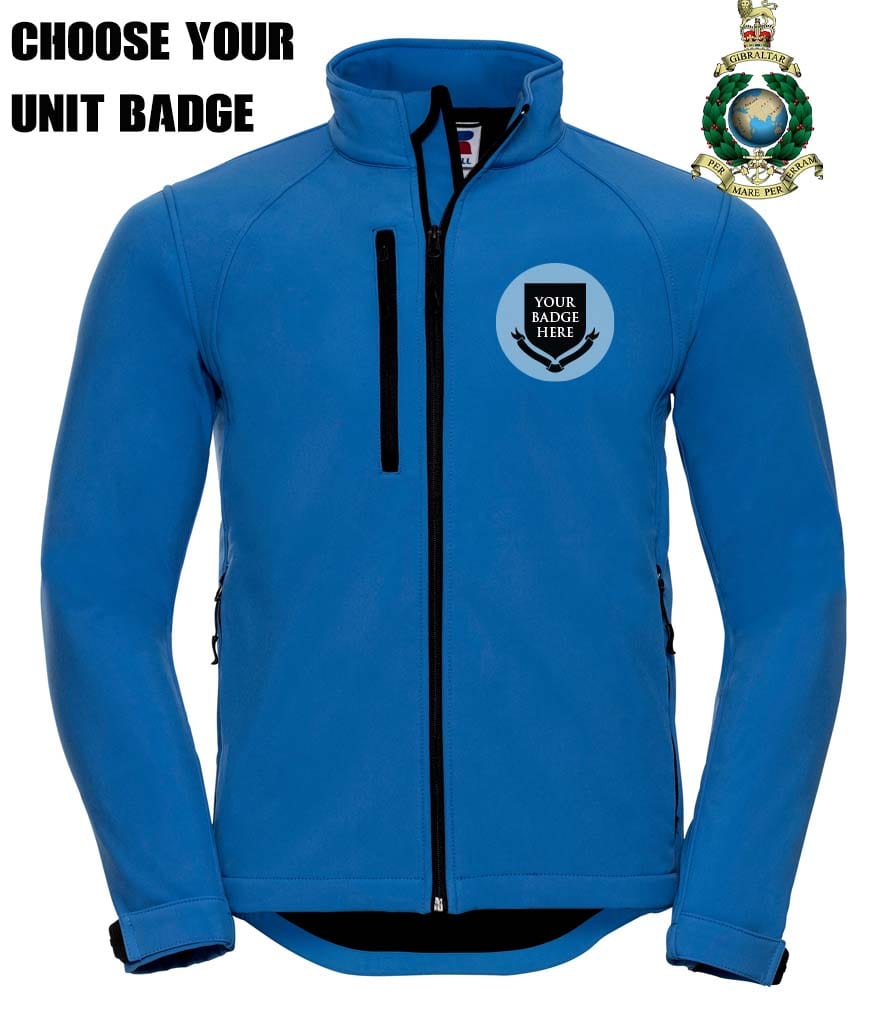 ROYAL MARINES UNITS Embroidered 3 Layer Softshell Jacket