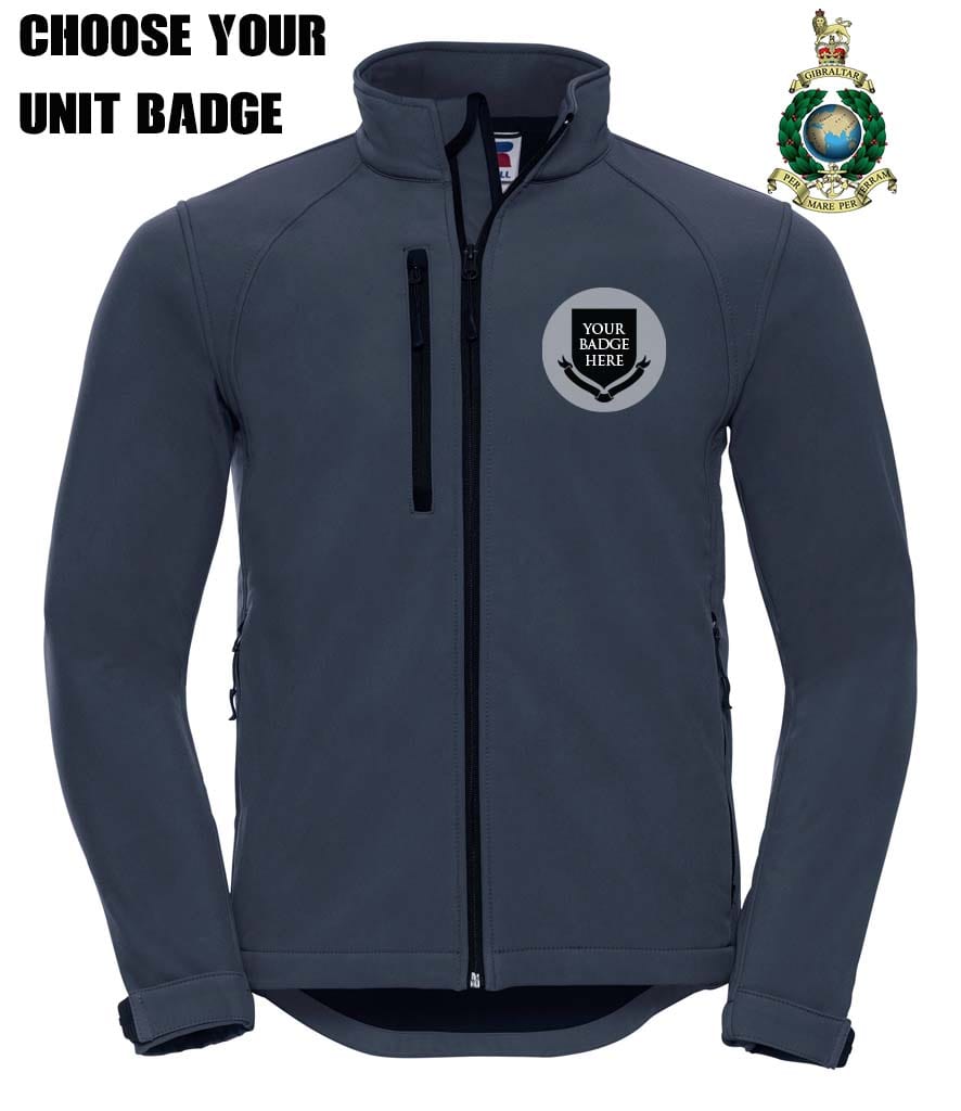 ROYAL MARINES UNITS Embroidered 3 Layer Softshell Jacket
