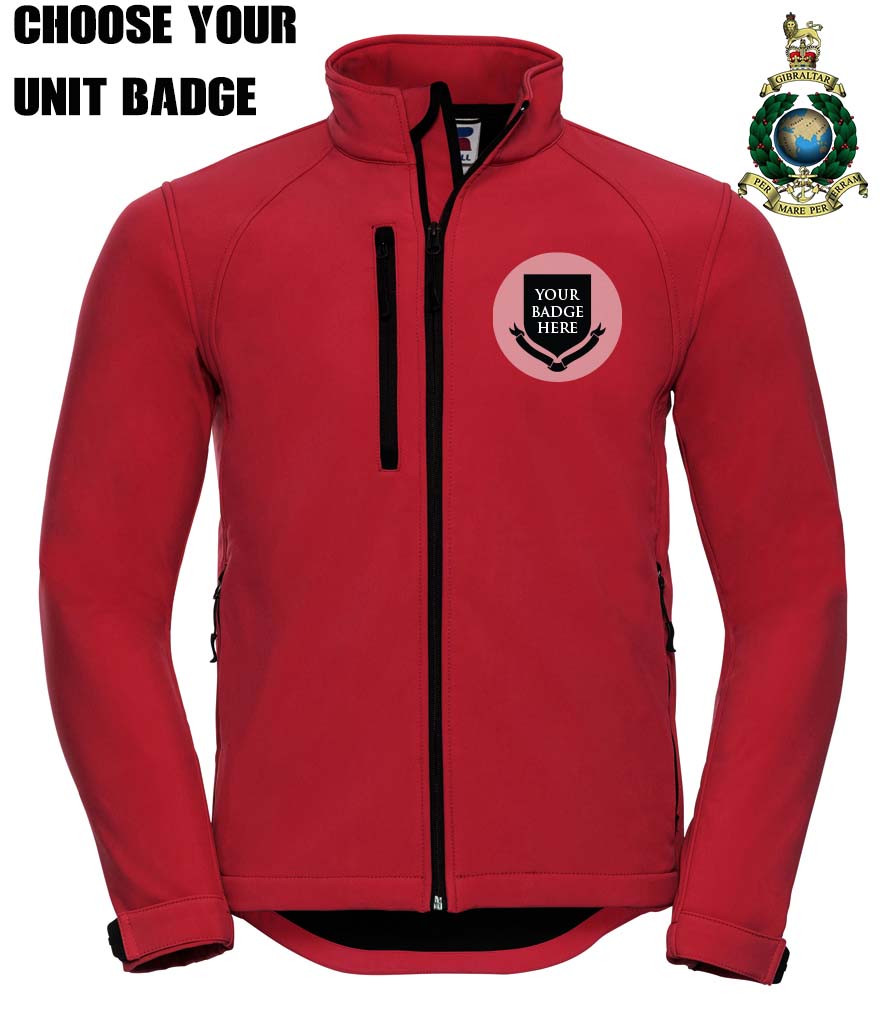 ROYAL MARINES UNITS Embroidered 3 Layer Softshell Jacket
