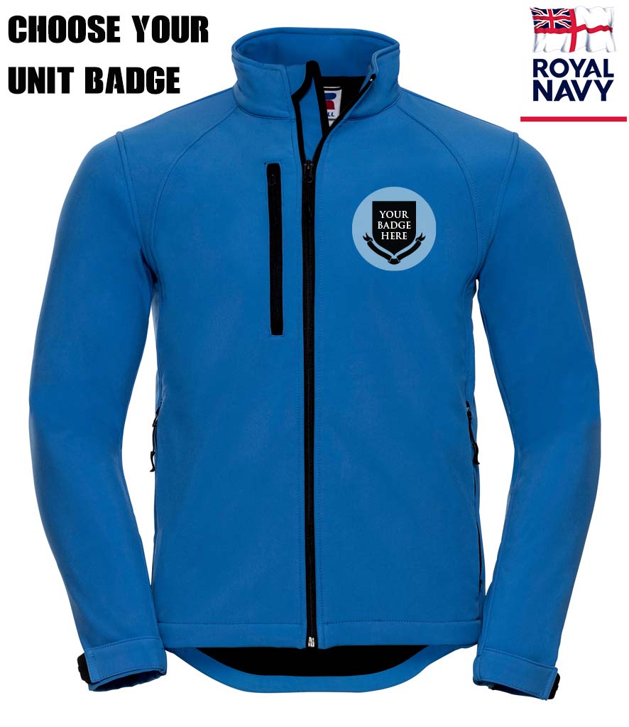 ROYAL NAVY UNITS Embroidered 3 Layer Softshell Jacket