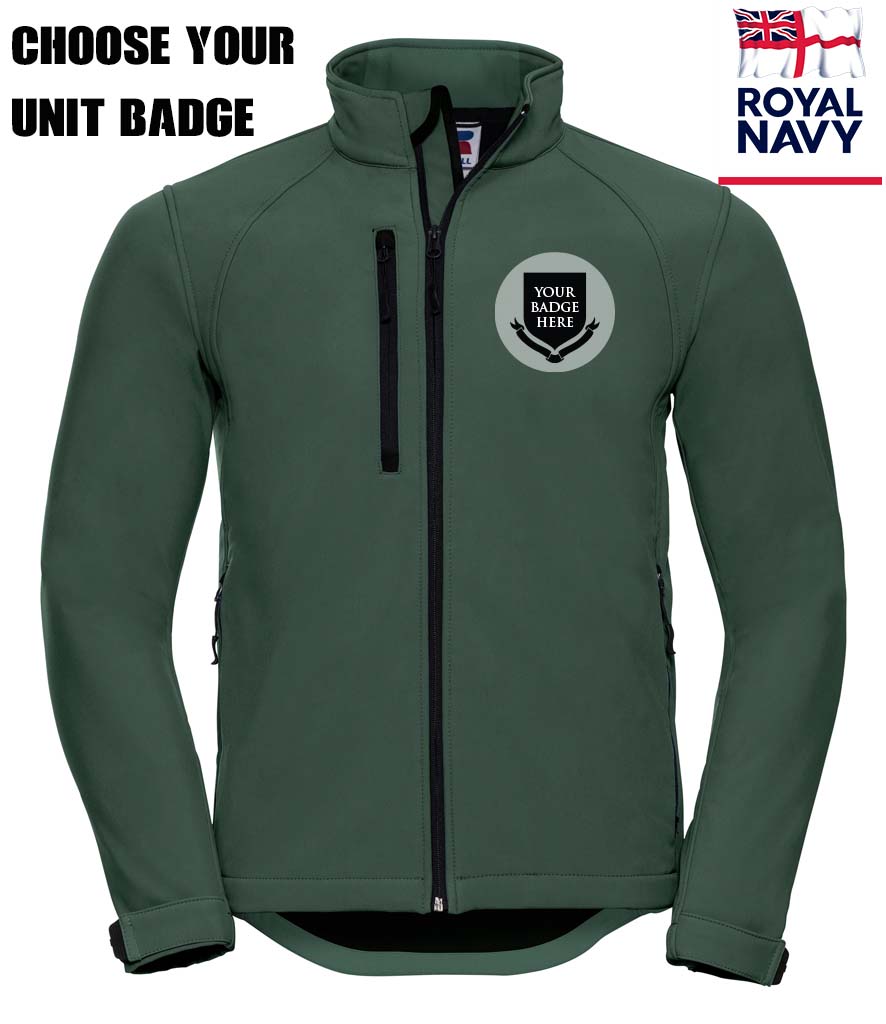 ROYAL NAVY UNITS Embroidered 3 Layer Softshell Jacket