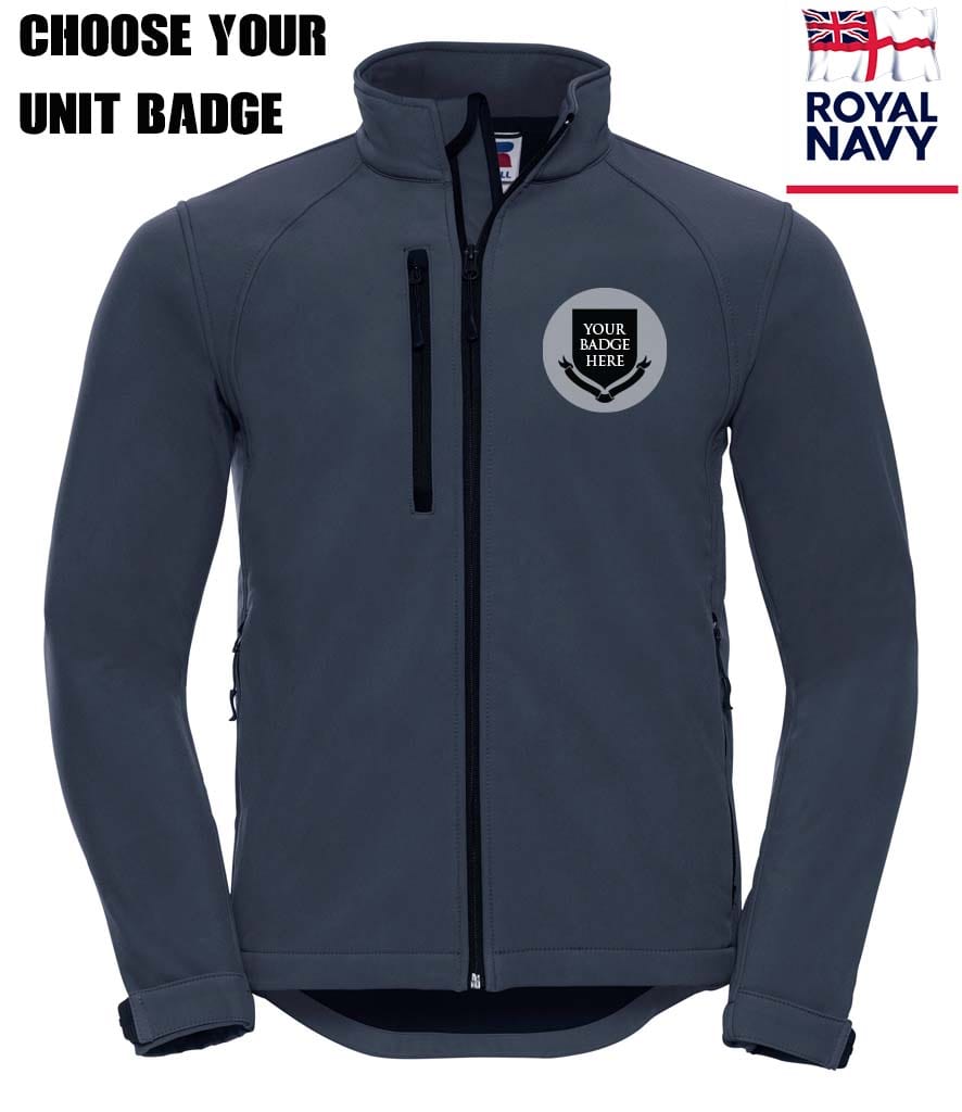 ROYAL NAVY UNITS Embroidered 3 Layer Softshell Jacket