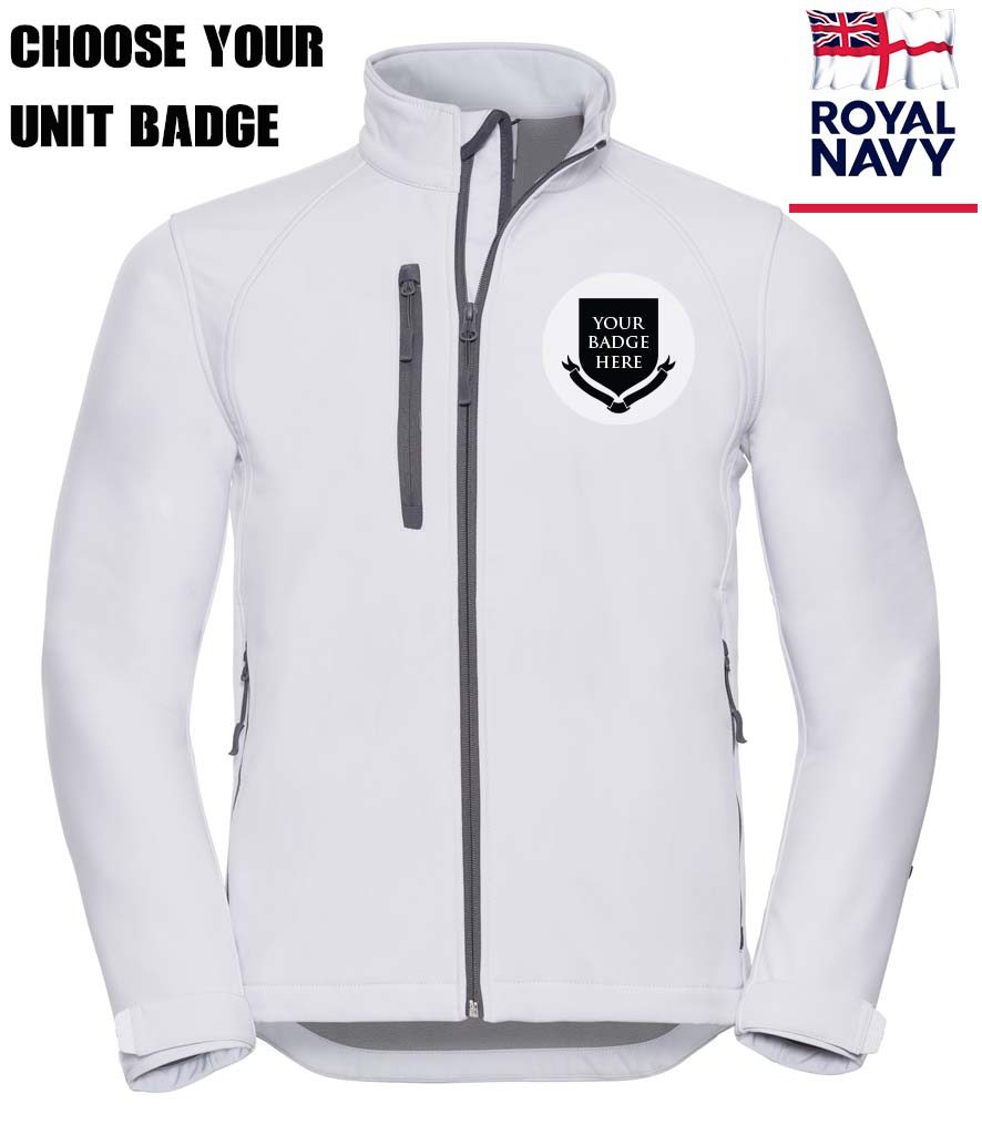 ROYAL NAVY UNITS Embroidered 3 Layer Softshell Jacket
