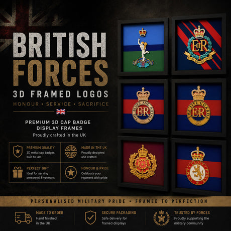 british forces 3d wall frames