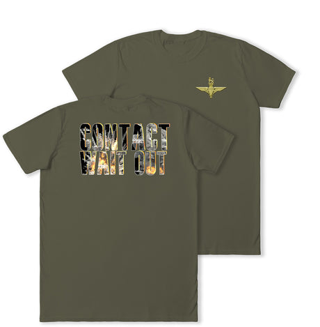 Front and back printed military t-shirts