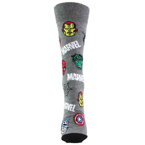 Mens Novelty Marvel Socks - Captain America, Spiderman, Hulk Design