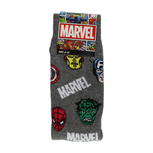 Mens Novelty Marvel Socks - Captain America, Spiderman, Hulk Design