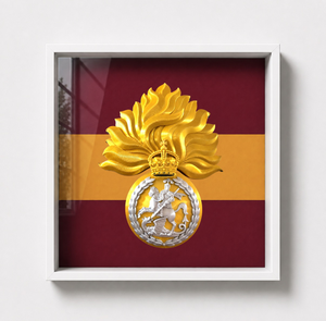 Royal Regiment of Fusiliers Grenade Display Frame King's Crown