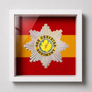 Cheshire Regiment Cap Badge Display Frame
