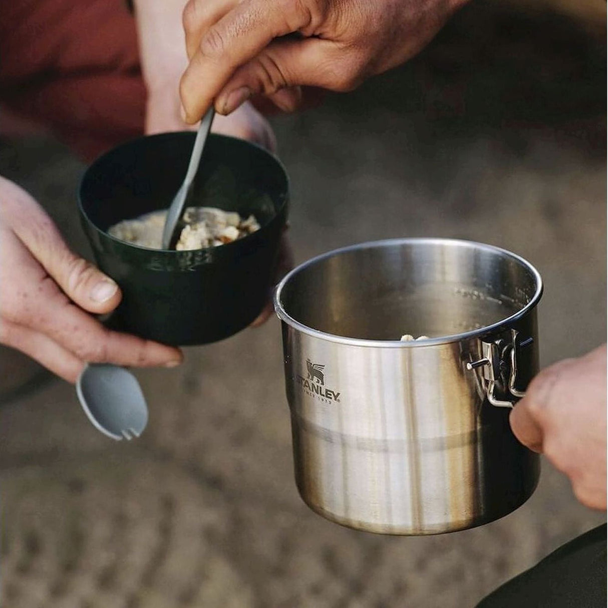 Stainless Steel Cook Set For Two 1.0L