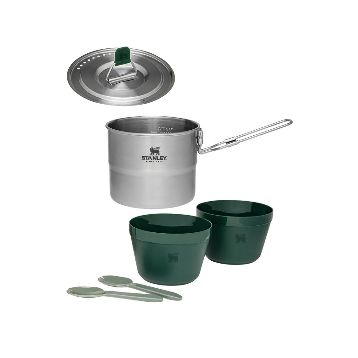 Stainless Steel Cook Set For Two 1.0L