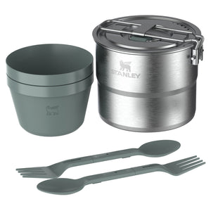 Stainless Steel Cook Set For Two 1.0L