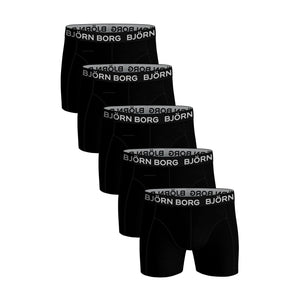 Björn Borg 5 Pack Mens Breathable Cotton Boxer Shorts (Designer)
