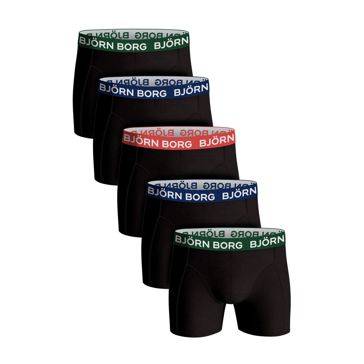 Björn Borg 5 Pack Mens Breathable Cotton Boxer Shorts (Designer)