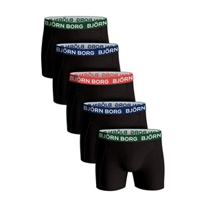 Björn Borg 5 Pack Mens Breathable Cotton Boxer Shorts (Designer)