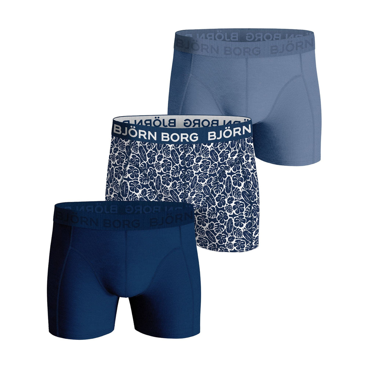Björn Borg 3 Pack Mens Soft Breathable Cotton Boxers Shorts (Designer)