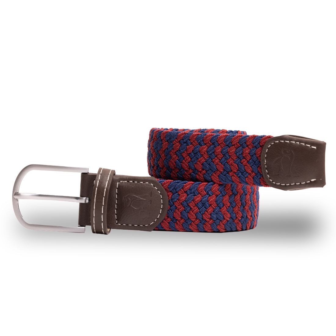 Royal Engineers Woven Belt - Burgundy Zigzag