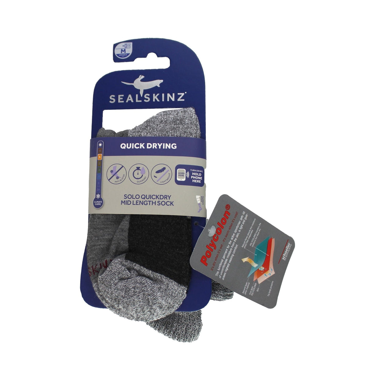 Sealskinz Unisex Quick Dry Socks Mid Length
