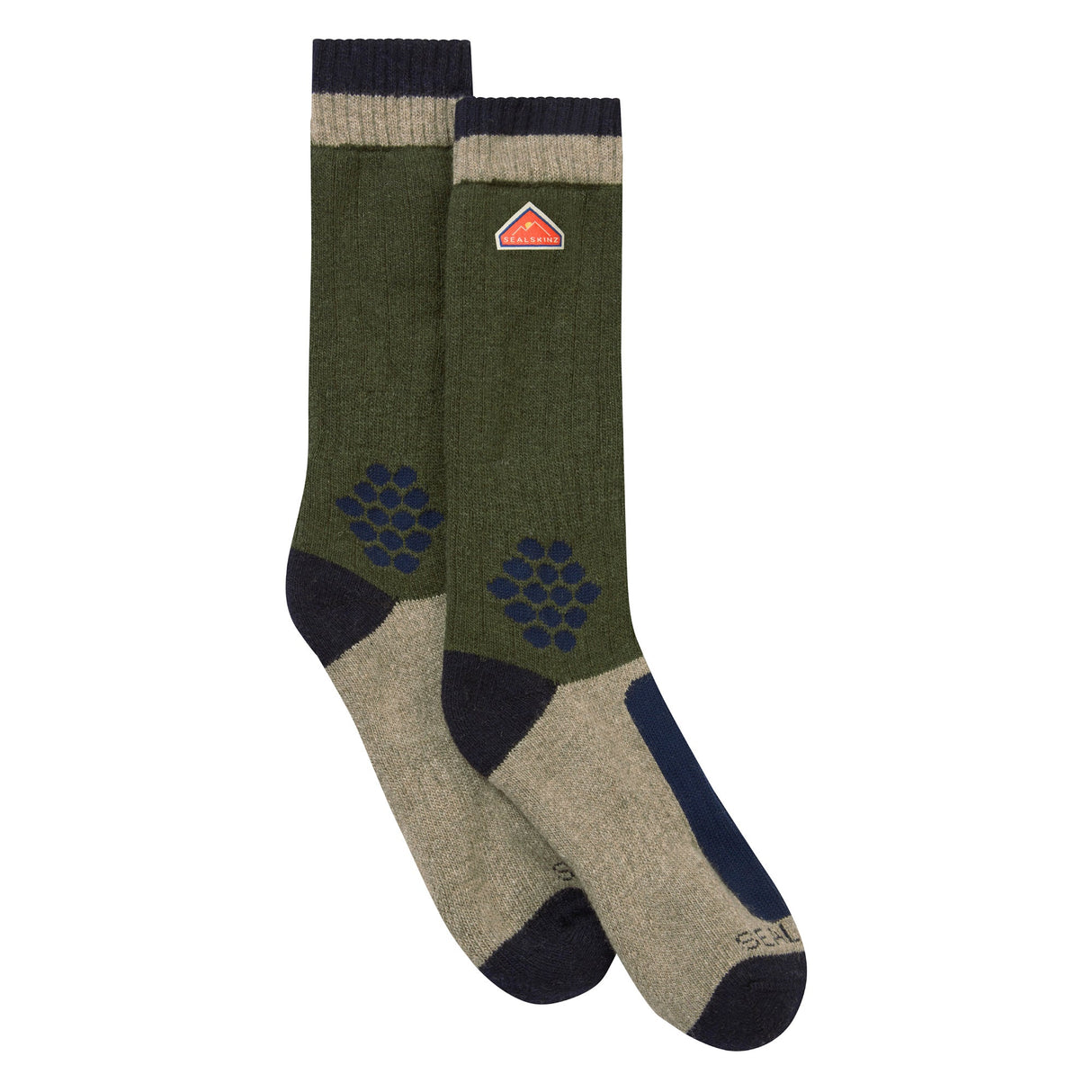 Sealskinz Recycled Wool Mid Colour Block Hiking Socks for Men and Women