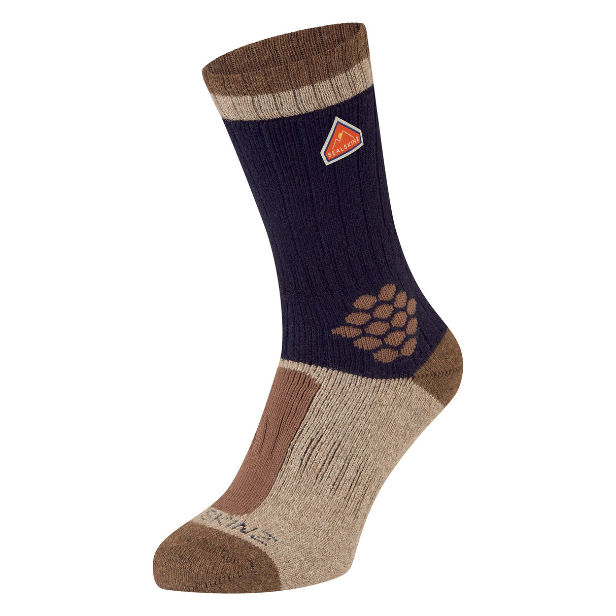Sealskinz Recycled Wool Mid Colour Block Hiking Socks for Men and Women