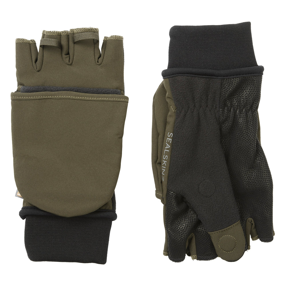 Windproof Cold Weather Convertible Mittens for Men and Women