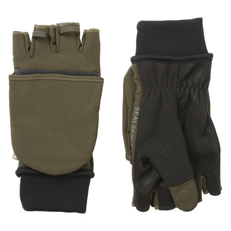 Windproof Cold Weather Convertible Mittens for Men and Women