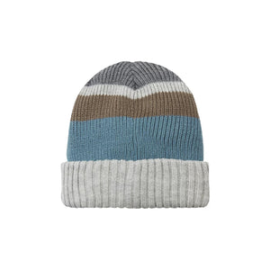 Unisex Waterproof Thermal Roll Cuff Striped Beanie Hat