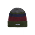 Unisex Waterproof Thermal Roll Cuff Striped Beanie Hat