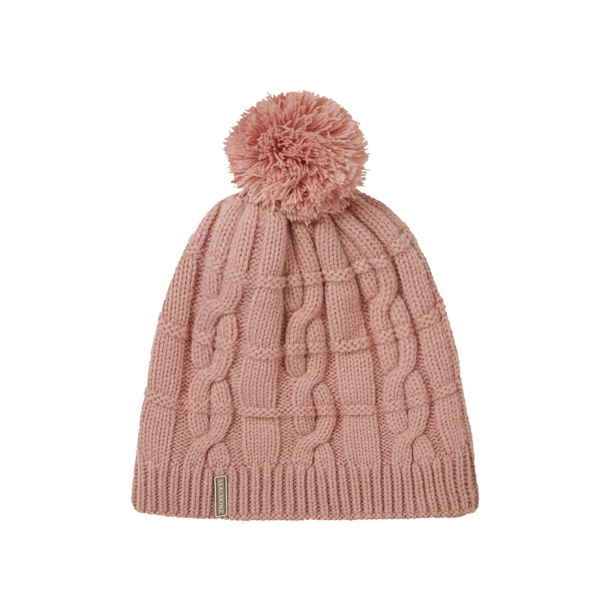 Unisex Waterproof Cold Weather Cable Knit Bobble Hat