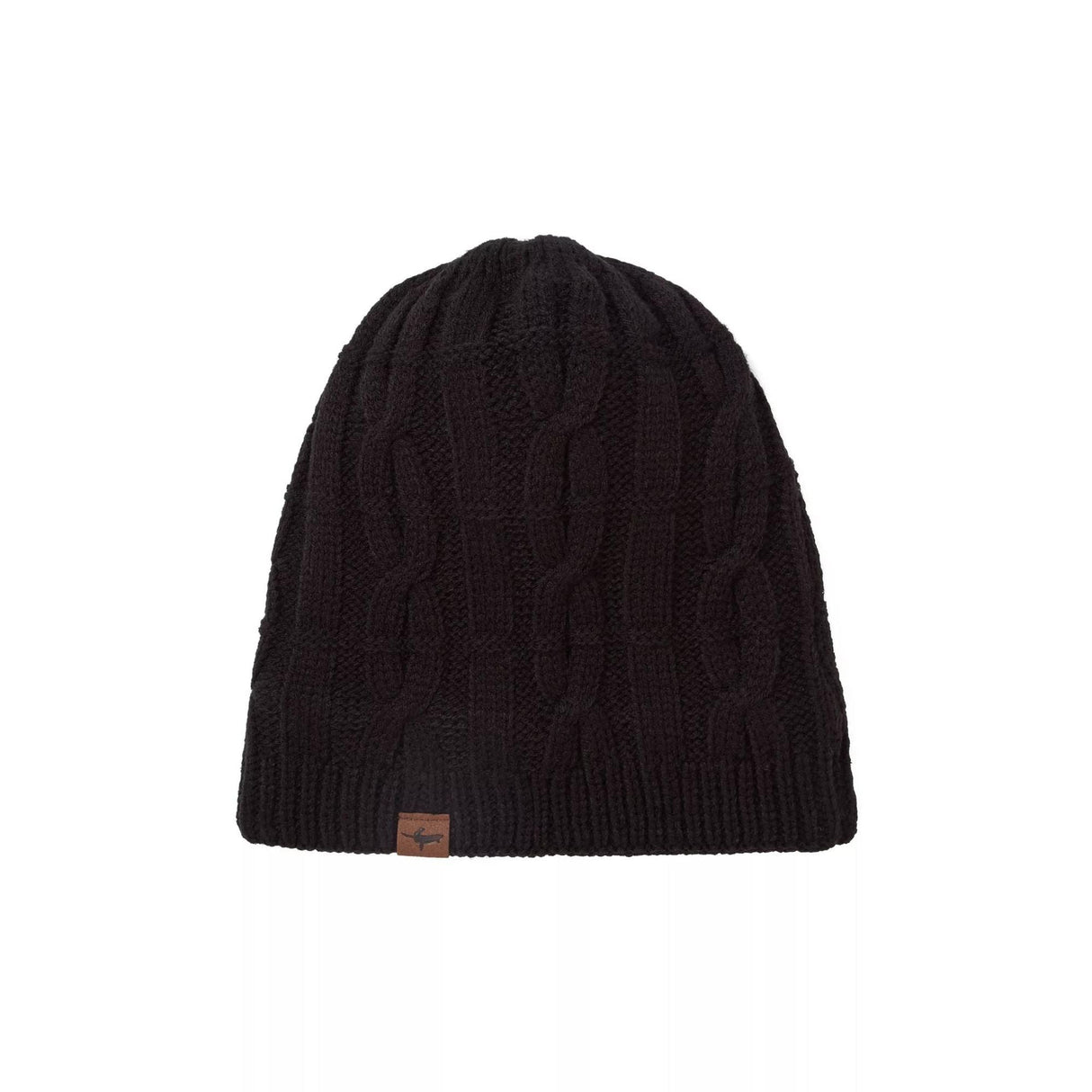 Mens Waterproof Cold Weather Cable Knit Beanie Hat