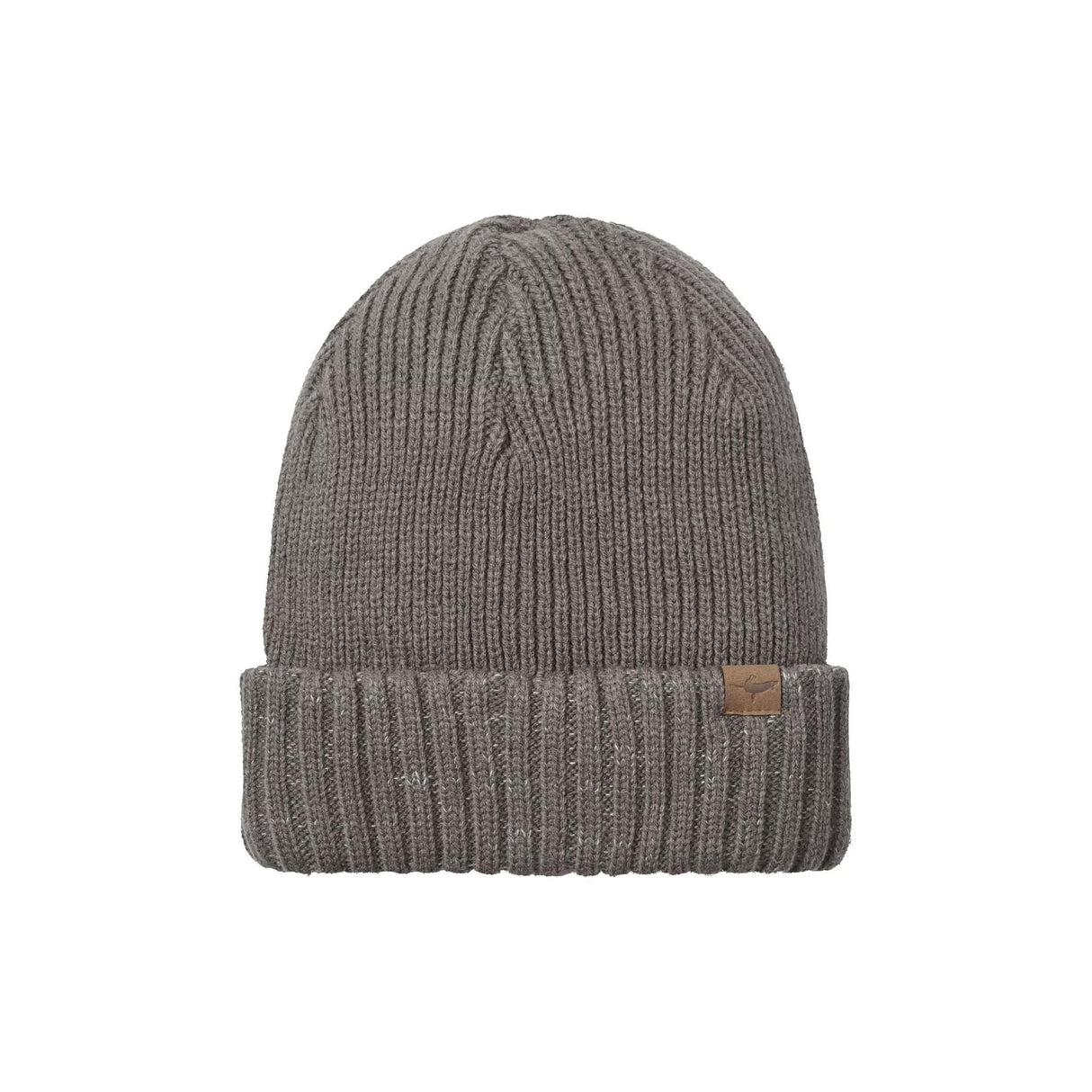 Mens Waterproof Cold Weather Roll Cuff Beanie Hat