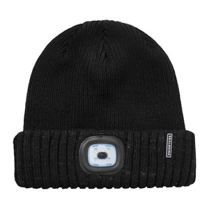 Waterproof Cold Weather LED Roll Cuff Beanie for Men and Women