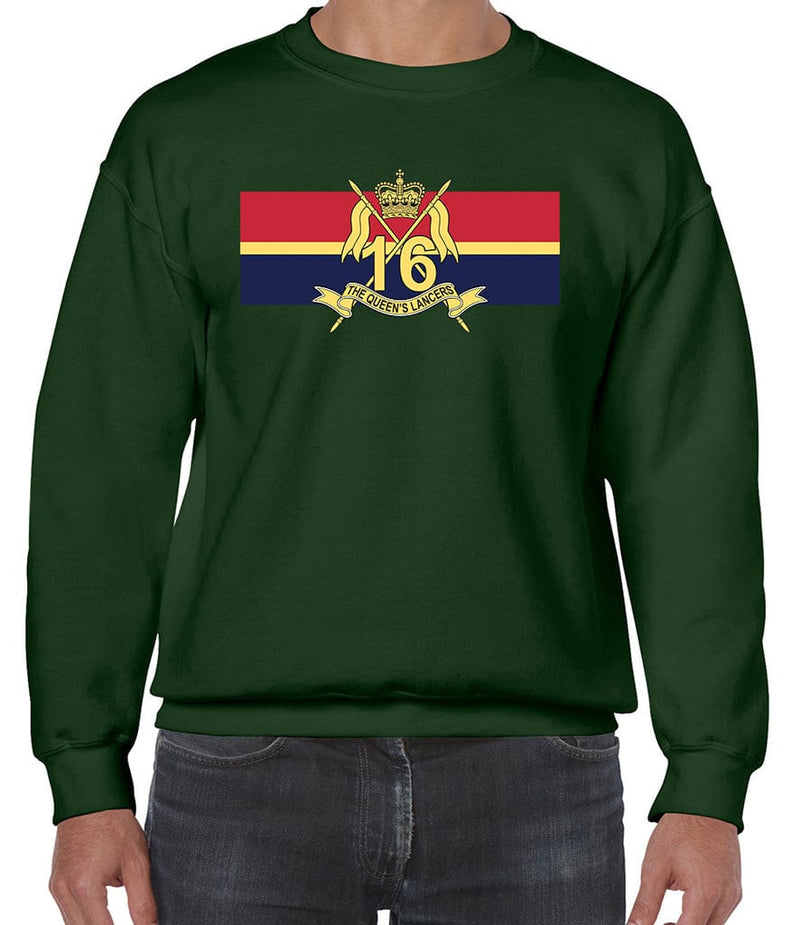 16th-5th The Queen's Royal Lancers Front Printed Sweater