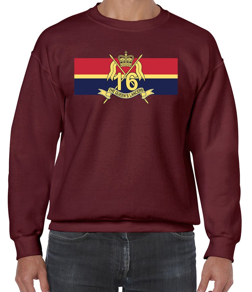 16th-5th The Queen's Royal Lancers Front Printed Sweater